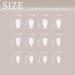 Sethexy Abstract Almond Shape False Nails | 24st Swirl Acrylic Press-On Nails for Women & Girls - White Pearl - Buy Online on GoSupps.com