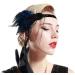Iwobi Gatsby Feather Headband | Vintage Flapper Party Accessory | Classic Theme Accessories - Buy Online on GoSupps.com