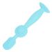 Baby Diaper Cream Spatula  Baby Butt Cream Spatula Soft Silicone Diaper Cream Brush Skin Friendly Suction Base Diaper Cream Spatula(Blue)
