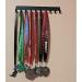 Plain Black Sports Medal Hanger Display - 14.5 inches with 10 Hooks - Made in The USA - Strong & Sturdy for Multiple Sports Medals, Ribbons & Awards Black 1