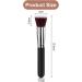 AOOWU Foundation Brush Premium Makeup Brush for Liquid Makeup Flat Top Foundation Brush Concealer Brush Multifunctional Face Brush for Liquid Cream Blending Buffing Powder Cosmetics 1 pcs - Silver black - Buy Online on GoSupps.com