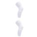 Unisex Knee Brace - Lengthened Anti-Collision Compression Sleeve for Basketball Football Tennis Running | Microfiber Fabric with Hex Cushion | M Size (160-175CM Height) - White - Buy Online on GoSupps.com