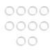 Soft ring adapter clip adapter for fish clips made of transparent silicone silicone ring for clip pacifier holder for children birthday present for children 10 pieces