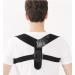 Adjustable Upper Back Brace Posture Corrector for Women and Men with Back Support Adjustable Back Straightener for Neck Spine and Shoulder Pain Relief (Black)