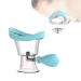 chislim Silicone Eye Wash Cup Eye Wash Bath Kit for Effective Eye Cleansing Manual air Pressure Eye Cleaning Cup (Blue)