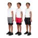 Hind Boys Shorts for Kids 3-Pack Active Shorts for Boys Basketball and Sports Black-red-heather Grey 5-6
