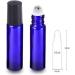 HINNASWA Essential Oil Roller Bottles - Refillable Glass Bottles with Stainless Steel Balls (Amber/Blue) - Buy Online on GoSupps.com