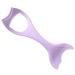 Angoily Makeup Applicator Portable Tool Aid with Vertex Upper Reusable Gel Violet Eyelash Compact Drawing Tail Aids Makeup 15X5.7CM Violet