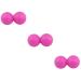 Fomiyes 3st massage roller triggered point ball vibrating massage ball peanut ballball Oarn Nut-Lacrosse-Ball Massage ball made of foam peanut ball deep tissue ball body massage device