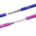Kalolary 2Pc Dual-Ended Poly Gel Brush Set - Acrylic UV Gel Nail Tool for Extensions (Blue + Purple) - Buy Online on GoSupps.com