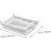 Gadpiparty Egg Storage Box Food Containers Fridge Refrigerator Hanging Egg Drawer Multifunction Egg re-usable White 30.5X20X8.5cm - Buy Online on GoSupps.com