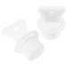 JECOMPRIS heat bottle lock 2 pieces of plastic hot hot water sac sack replacement anti-outlet water universal plugs Clock sack plug for hot water sac water jug white