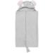 All Kids United 100% Cotton Baby Hooded Towel | Eco-Tex Certified | Soft Gray Bath Towel for Infants & Children (76x76 cm) - Buy Online on GoSupps.com