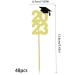 Graduation Cake Topper 48Pcs Gold Glitter 2023 Graduation Cupcake Toppers Class Of 2023 Grad Cake Picks Decorations For 2023 Graduation Party Supplies - Buy Online on GoSupps.com