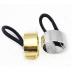 2 Pieces Ring Punk Metal Circle Hair Cuff Ponytail Holder Elastic Hair Ties