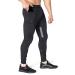 BROKIG Mens Thigh Mesh Gym Jogger Pants, Men's Casual Slim Fit Workout Bodybuilding Sweatpants with Zipper Pocket X-Large Black