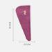 Fast Drying Microfiber Hair Towel Wrap for Women - Purple | Buttoned Hair Cap for Curly & Long Hair | Shower Turban for Wet Hair - Buy Online on GoSupps.com