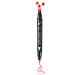 Go Ho Red Liquid Eyeliner Stamp Star Stamp Eyeliner Makeup Double-Side Seal Waterproof Eyeliner Pen Long-lasting Smudge-proof Tattoo Tools Eye Liner Makeup Tools 1 PC Red Star Stamp