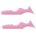 PLAFOPE Silicone Eyeliner Stencil 2pcs Silicone Beauty Ruler Eyelash Spoolies Face Cream Applicator Eyebrow Template With Wings 15.00X4.15X0.50CM Pink-1