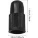10 Durable Black Valve Caps for Bicycle Tires - Fits Dunlop & Presta Valves | Hard Plastic Tire Valve Covers - Buy Online on GoSupps.com