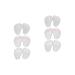 Forefoot Metatarsal Pads Anti Slip Shoe Inserts for Stop Feet from Sliding Forward 6 Pairs
