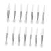 Didiseaon 1 Set Lip Gloss Brush Cosmetic Miss Silica Gel Makeup Tools White 5X1X0.5CM White