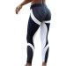 LELEBEAR Colorblock Butt Lifting High Waist Sports Leggings, Women High Waist Scrunch Yoga Pants Tummy Control Leggings Medium Black