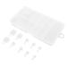 ERINGOGO 100 Pcs Square Toe Nail Forms Clear Full Cover
