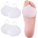 Hilph Metatarsal Pads Ball of Foot Cushions for Women and Men Reusable Soft Gel Foot Pads Metatarsal Forefoot Pads for Mortons Neuroma Foot Pain Relief (2 Pairs) Solid forefoot pad(2 Pairs)