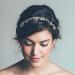 Prosy Bride Wedding Crystal Hair Vines Bridal Headband Flower Rhinestones Hair Comb Slides Hair Accessories for Women and Girls (Silver) - Buy Online on GoSupps.com