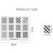 Alexnailart Nail Art Stamping Templates - Lines Lattice Design (FA006) - Buy Online on GoSupps.com