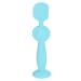 Baby Po-cream applicator upright suction cup base prevents dirty fingers silicone diaper-cream spatula for newborns (blue)