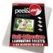 Pack of 24, Self-Adhesive Laminating Sheets, Clear Letter Size (9 x 12 Inches), 4 mil Thickness 24-Pack