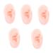 ULTECHNOVO 5pcs Artificial Ear Mold Body Jewels Manquin Tools Ear Piercing Practice Ear Inner Ear Model Ear Model Anatomy Fake Silicone Ear Silicone Ear Piercing Model Silicone Ear Mold 3D Flesh Colorx5pcs 1 Count (Pack of 1)