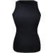 Ppanguding Women's Elegant Summer Tank Top - Casual Sleeveless Monochrome Knit Blouse - Stylish Black Vest for Sport & Everyday Wear - Buy Online on GoSupps.com