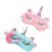 Sleeping Mask for Kids 2 Pack Kids Eye Masks for Sleeping Girls Soft Plush Blindfold Mask Eyes Covers for Sleeping Girls Unicorn Sleep Mask