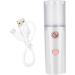 Face Mist Steamer 27ml Facial Handy Sprayer Hydrating Mister USB Rechargeable for Skin Care White - Buy Online on GoSupps.com