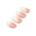 Brishow Short Artificial Nails - Natural Gradient Press-On Acrylics | 24 Pieces for Women & Girls - Buy Online on GoSupps.com