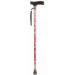 Walking Cane Portable Hand Walking Stick Walking Cane with Smooth Wood Handle Adjustable Walking Cane Lightweight and Stable Walking Stick Cane for Men & Women Canes for Seniors (Red)