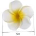 4 Pieces Plumeria Flower Clips - Hawaiian Foam Hair Clips for Bridal Wedding & Beach Decor - Buy Online on GoSupps.com