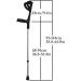 Adult Crutches Height Adjustable Aluminum Cane Open Cuff Convenient Cane Suitable for Walking Rehabilitation Training Independence - Buy Online on GoSupps.com