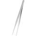 2X Stainless Steel Pointed Straight Tweezers - 4.5 Inch Precision Silver Tools for Beauty & Crafts - Buy Online on GoSupps.com
