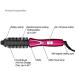 Mini Collapsible Hair Curler: Tangle-Free Dual Voltage Curling Iron Brush & Volumizer Tourmaline Ceramic Ionic Hot Brush - Travel-Friendly Styling Wand (Rose) - Buy Online on GoSupps.com