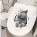 3D Cat Closestool Stickers Toilet Seat Decal Removable Wall Decal - Buy Online on GoSupps.com