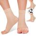 2 Pack Ankle Brace Compression Support Sleeve - 8-15mmHg Best Open Toe Compression Socks for Plantar Fasciitis Arch Support Foot & Ankle Swelling 01 Nude 2 Pairs Large-X-Large