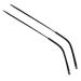 Munani glasses arm leg glasses substitute glass of glasses glasses spectacle replacement accessories 1 pair of vintage glass metal frame-arm-glass replacement bars black