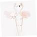 CAXUSD 6pcs Sprinkles Cake Decorations Flamingo Cupcake Picks Candle Decor Hawaiian Decorations Cake Insert- Cake Ornament Cake Topper Cake Insert Card Happy Birthday Banquet Toothpick Pink 6pcs - Buy Online on GoSupps.com