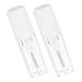 HAPINARY 2pcs Eyelash Raincoat Tubular Mascara Clear Rain Coat Clear Raincoat Gels Plastic Transparent