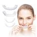 XLBHSH 8 pairs veneers dentures teeth instant temporary deans cosmetic teeth top and bottom cosmetic veneers snap on comfort for dating and work 5 upper and 5 lower with box