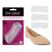 Foot Petals womens Gel - 3 Pr Back of Heel Comfort Shoe Insert  Gel  One Size US